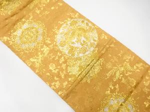 鏡裏に鳳凰・唐花模様織り出し袋帯